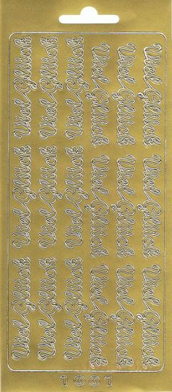 Sticker- "Viel Glück"