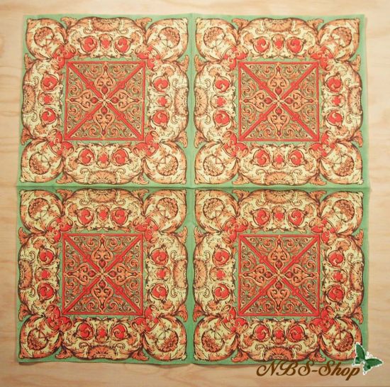 Motivserviette - Wappenmuster