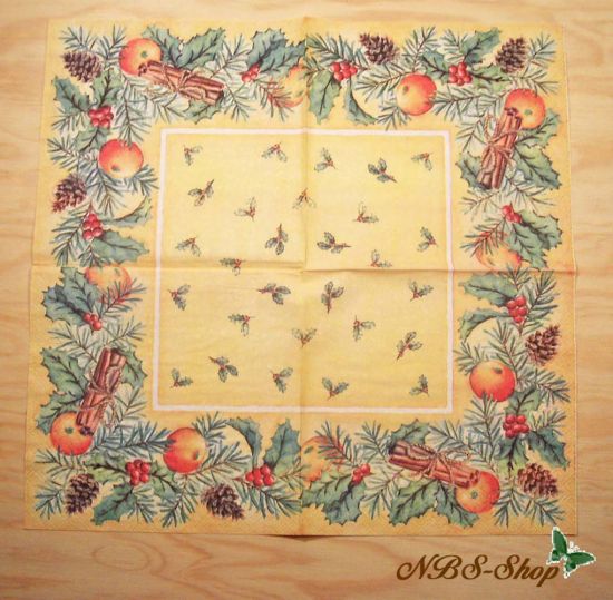 Motivserviette - Adventrahmen