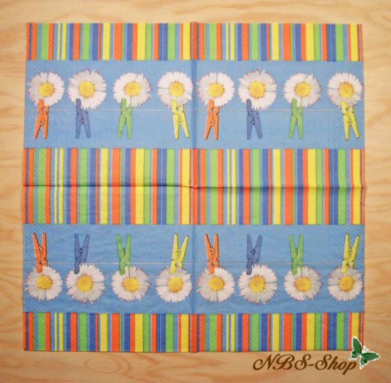 Motivserviette - Margeritten