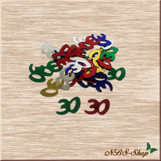 Zahlenkonfetti 20g