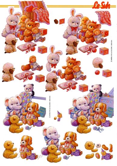 3D Bogen Baby's Stofftiere