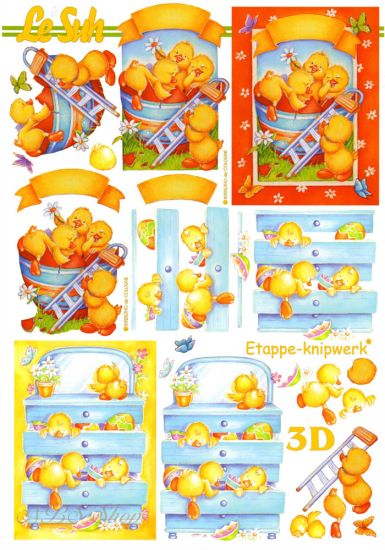 3D Bogen Küken im Schrank