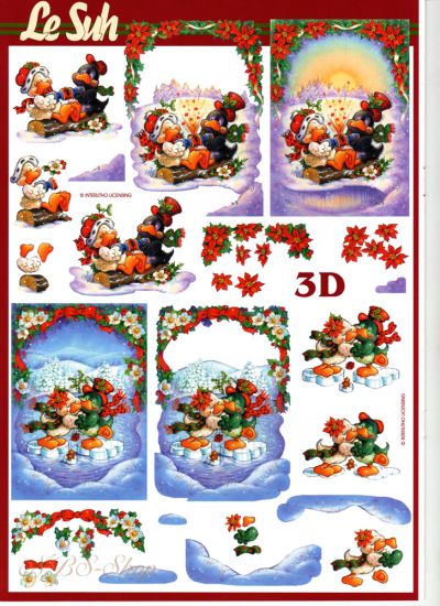 3D Bogen Winter-Ente 3