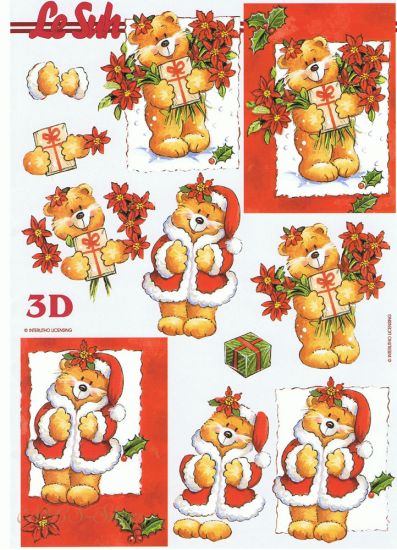 3D Bogen Teddy mit Geschenk