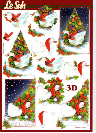 3D Bogen Gans mit Mütze