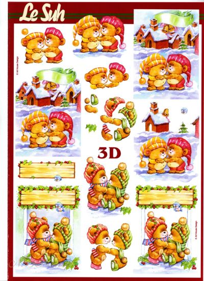 3D Bogen kleine Teddybande
