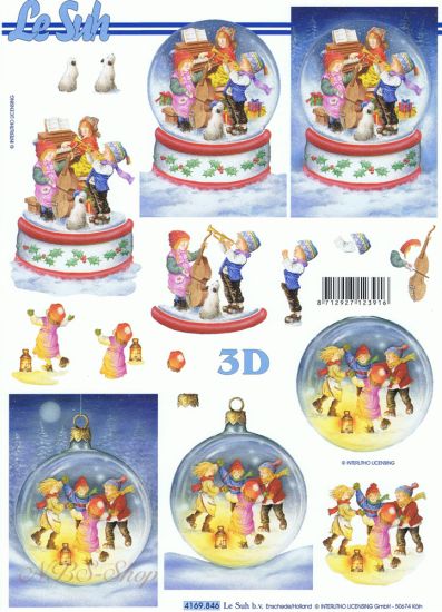 3D Bogen Schneekugel