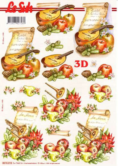 3D Bogen Balalaika und Trompete