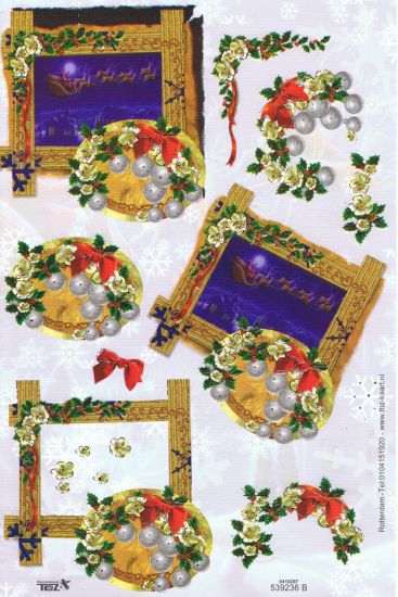 3D Bogen Bild mit fliegendem Schlitten