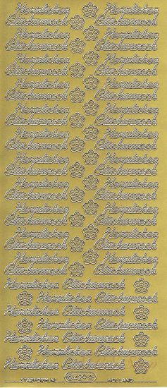 Sticker - "Herzlichen Glückwunsch"