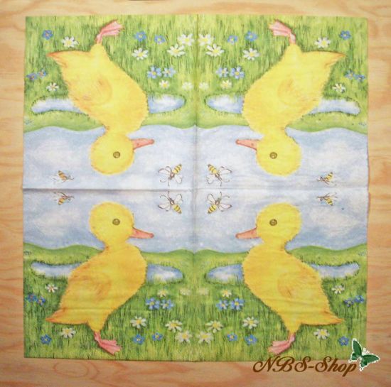 Motivserviette - Küken 2