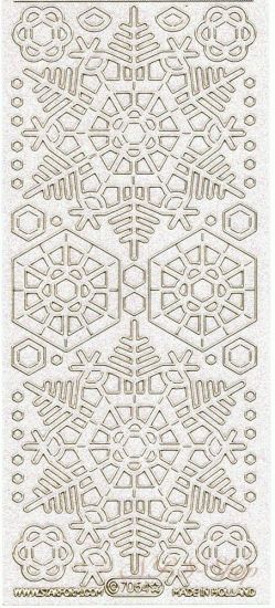 Sticker-Glitter-Schneeflocken