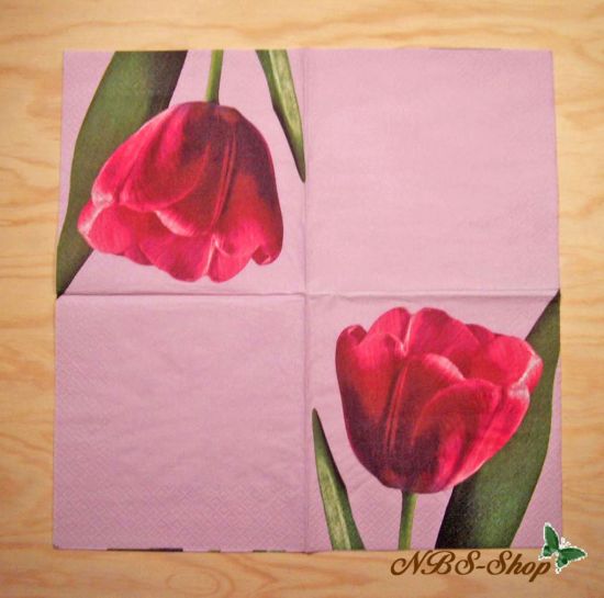 Motivserviette - Tulpe