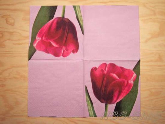 Motivserviette - Tulpe