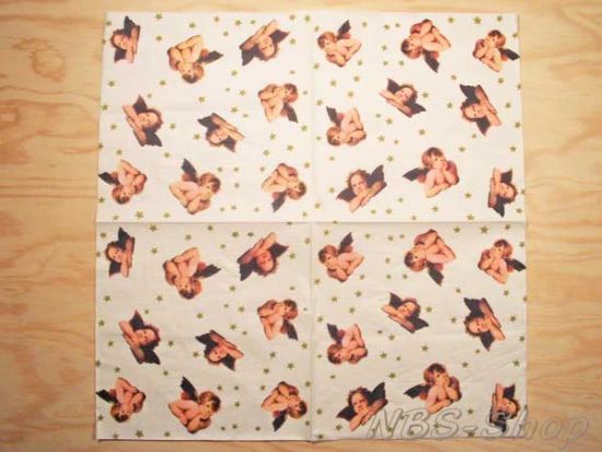 Motivserviette - Engel (Putten)