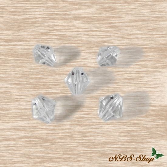 Acryl - Facette Perlen spitz 10mm