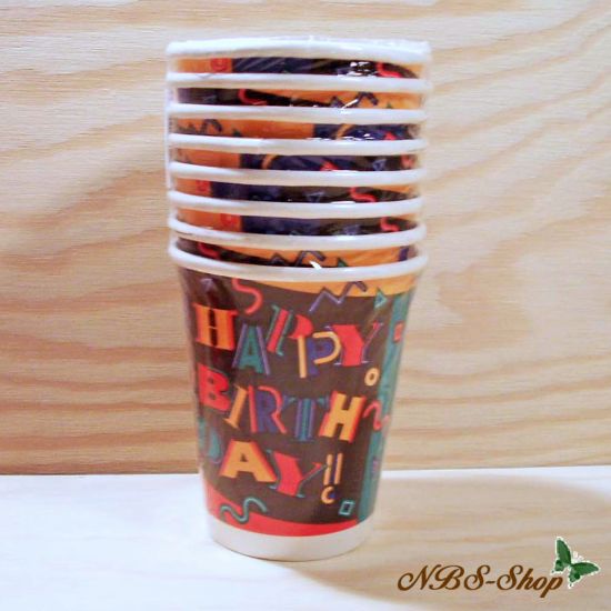 Becher Happy Birthday