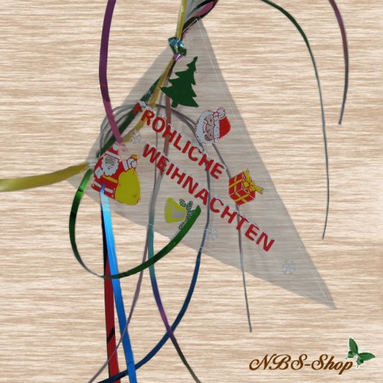 Fähnchen "Fröhliche Weihnachten"
