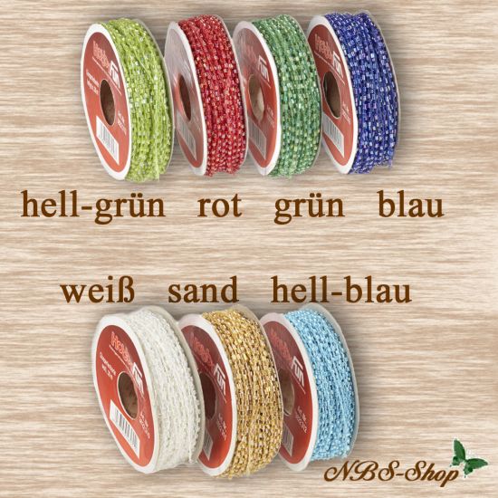 Perlenborte Farbtafel