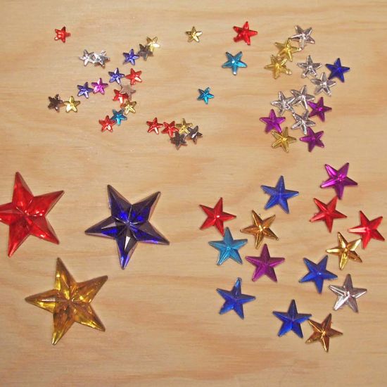 Schmucksteine Sterne