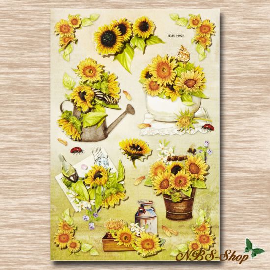 3D-Sticker Sonnenblumen