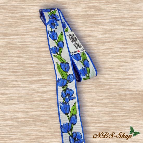 band mit blauen Tulpen