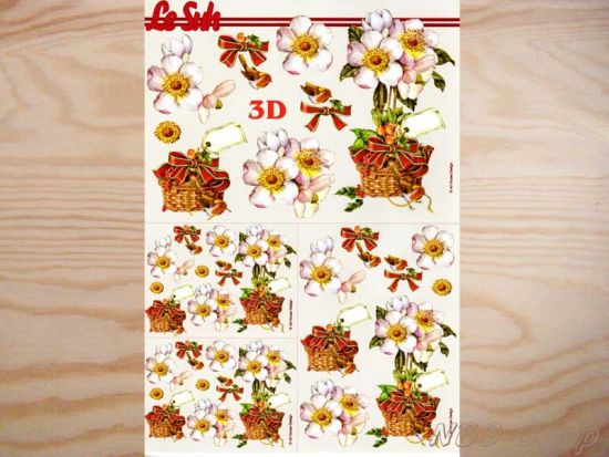 3D Bogen Christrose 3er