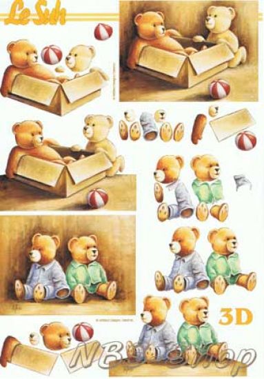 3D Bogen Teddy im Karton