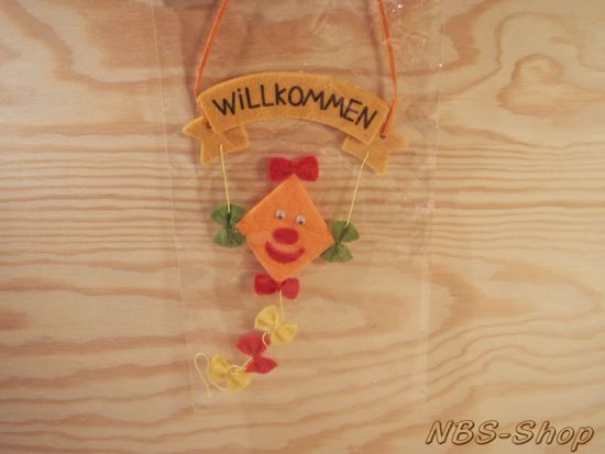 Filzdrachen  "Willkommen"