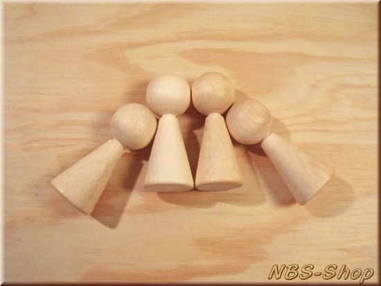 Holz - Figurenkegel / Spielpüppchen - 47mm