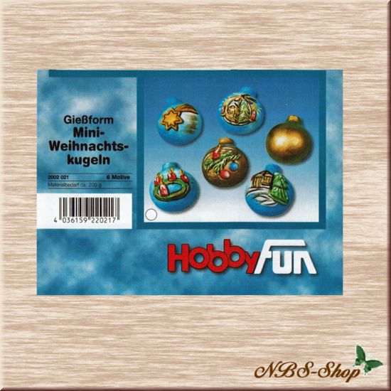 Gießform 3D-​Mini-Weihnachtskugeln