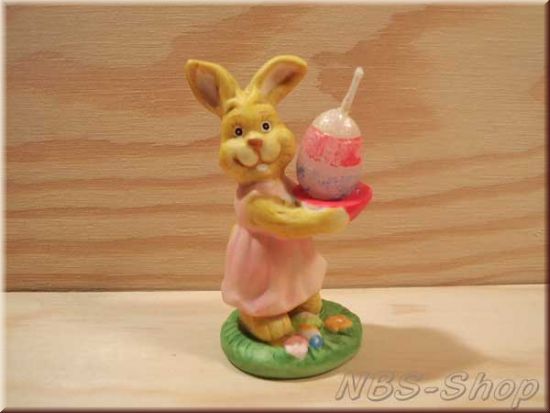 Hase mit Mini - Eikerze
