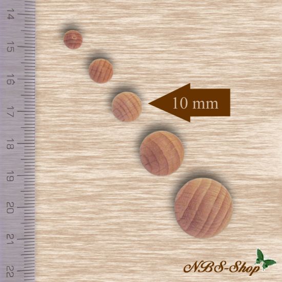 Holz - Halbkugel - 10mm