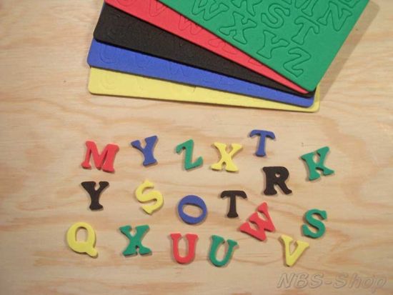 130 Moosgummi Buchstaben