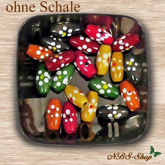 Design-Holzperlen Oliven