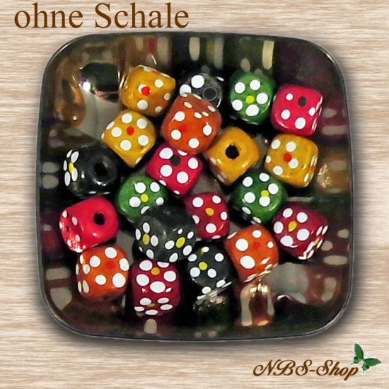 Design-Holzperlen Würfel