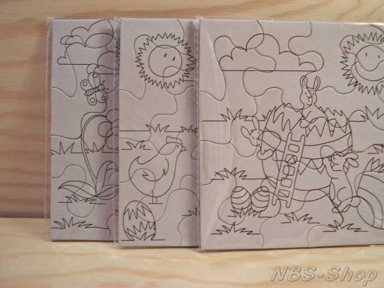 Ausmalpuzzle Ostern