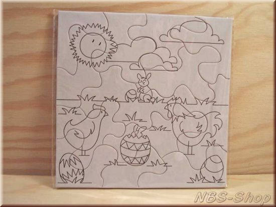 Ausmal-Puzzle "Ostern"