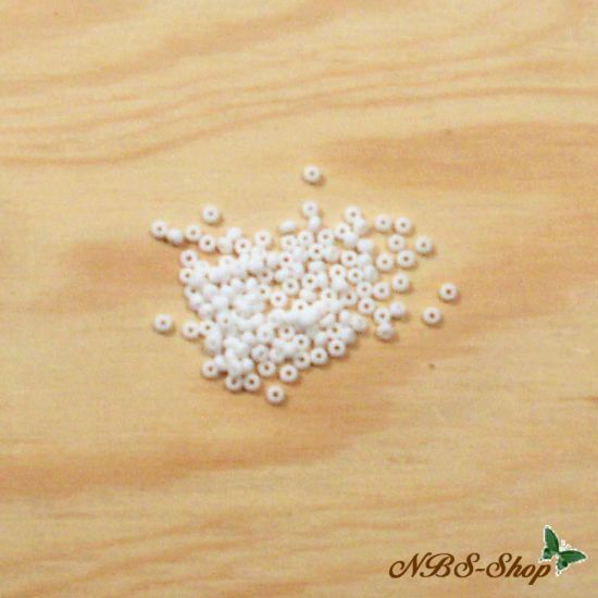 Rocailles / Indianerperlen opak weiß