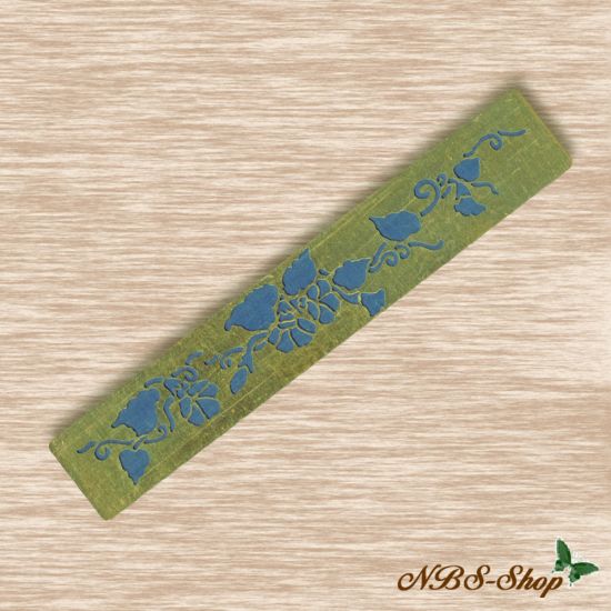 Prägeschablone lang - Blumen und Blätter