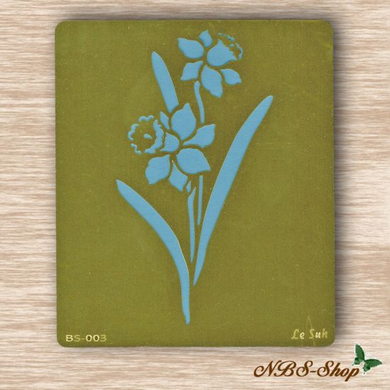 Embossing Schablone - Narzissen