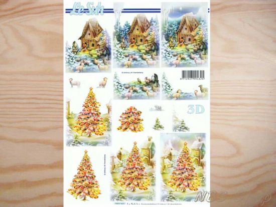 3D Bogen Stall und Weihnachtabaum