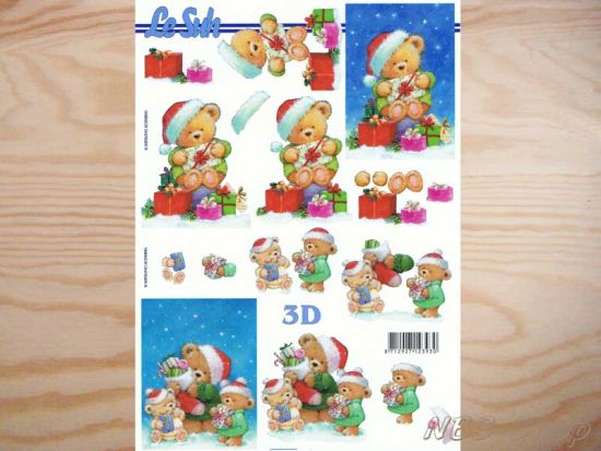 3D Bogen Teddy mit Geschwistern