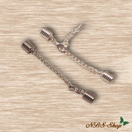 Endkappen mit Verschluss gerillt 8mm