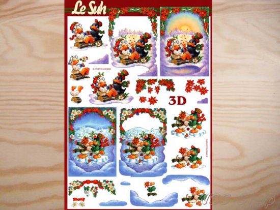 3D Bogen Winter-Ente 3
