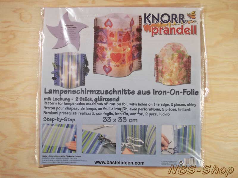 NBS-Shop-Iron-on-Folie Zuschnitt 33cm / Lampenfolie