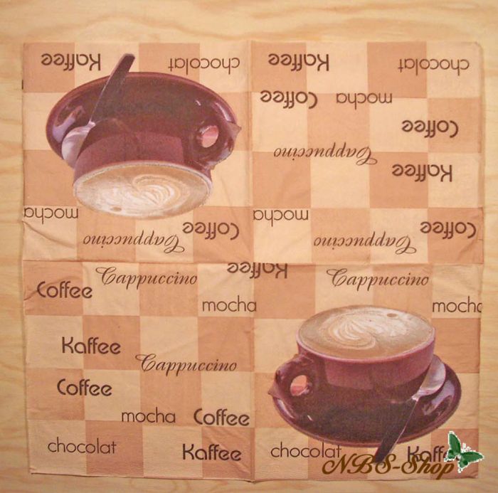 Motivserviette - Kaffee-Spezialitäten