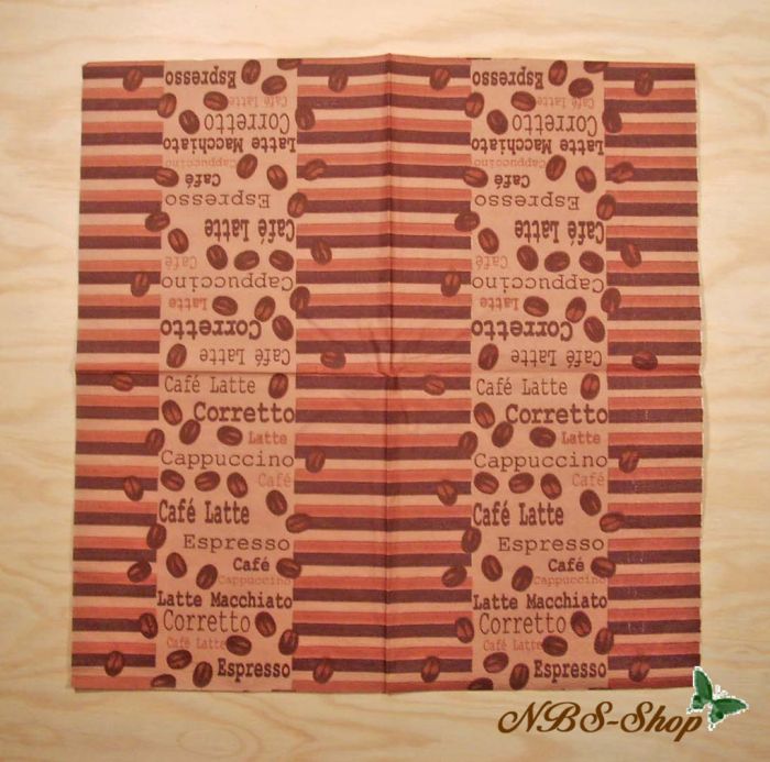 Motivserviette - Kaffee