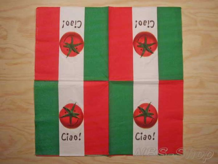Motivserviette - Italien